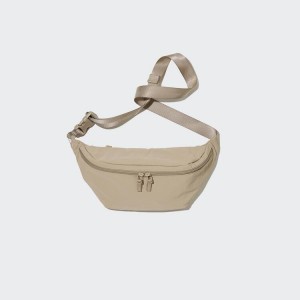 Bolsas Uniqlo Nylon Crossbody Mujer Beige | 2650MEORD