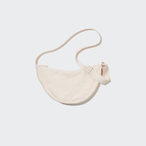 Bolsas Uniqlo Round Mini Shoulder (Corduroy) Mujer Blancas | 0865QHESO