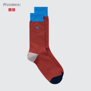 Calcetines Uniqlo Jw Anderson Hombre Naranjas | 0523ZPTQH