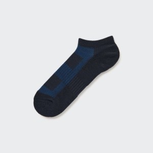 Calcetines Uniqlo Pile Mesh Corta Hombre Azul Marino | 9701JWKLF