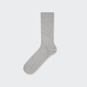 Calcetines Uniqlo Supima Algodon Links Checked Hombre Gris | 3502YIXGL