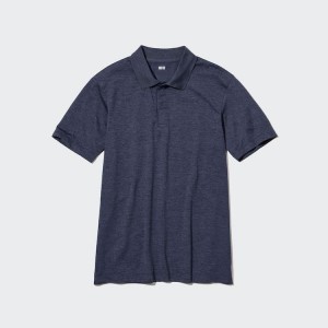 Camisa Polo Uniqlo Dry-ex Hombre Azul Marino | 1720MLJUP