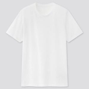 Camiseta Uniqlo Dry Crew Neck (2021 Season) Hombre Blancas | 2605TCWKE