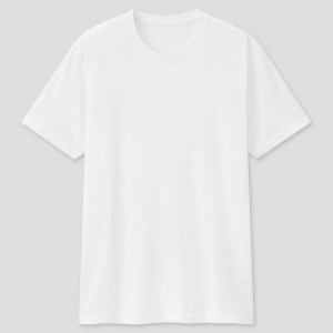 Camiseta Uniqlo Dry Crew Neck (2021 Season) Hombre Blancas | 7234PBWNK