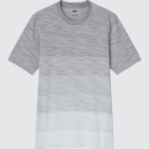 Camiseta Uniqlo Dry-ex Crew Neck Hombre Gris | 3769APNYW