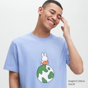 Camiseta Uniqlo Peace For All Ut Estampadas (Dick Bruna) Hombre Azules | 6231XNVIB