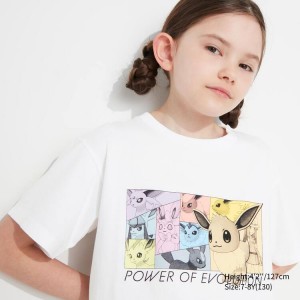 Camiseta Uniqlo Pokemon Ut Estampadas Niños Blancas | 4198XPTSZ