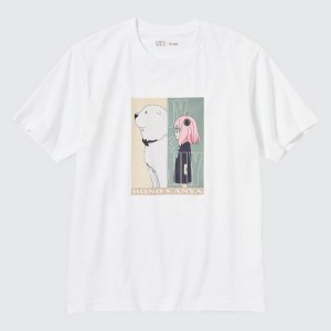 Camiseta Uniqlo Spy X Family Ut Estampadas Hombre Blancas | 5869HEVGQ