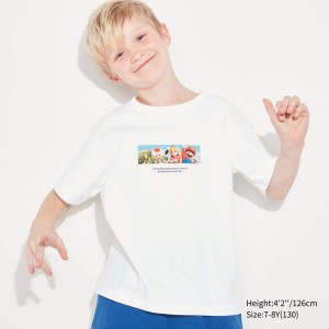 Camiseta Uniqlo The Super Mario Bros Movie Ut Estampadas Niños Blancas | 6795NRZGM