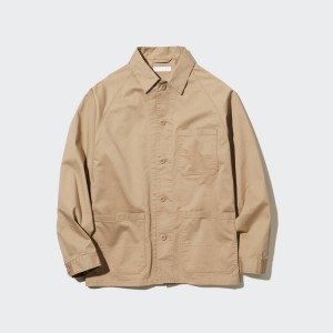 Chaquetas Uniqlo Utility Hombre Marrones | 0932ZFGDQ