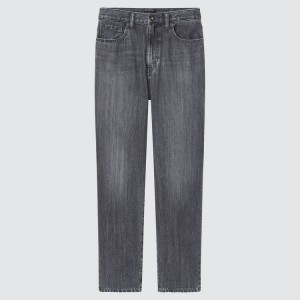 Jeans Uniqlo Peg High Rise Ankle Length (2021 Season) Mujer Gris | 1397JKPQY