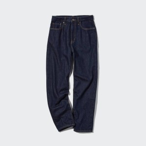 Jeans Uniqlo Peg High Rise Mujer Azul Marino | 2931RUADE