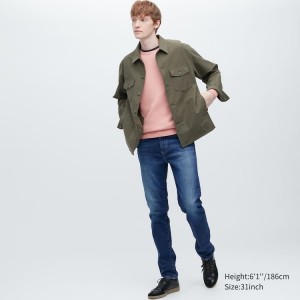 Jeans Uniqlo Slim Fit Hombre Azules | 6314KSZYG