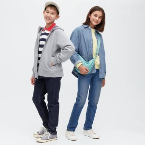 Jeans Uniqlo Super Soft Niños Azules | 2156PQMDY