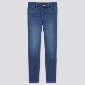 Jeans Uniqlo Ultra Stretch Denim (2021 Season) Niños Azules | 4139JUXYS