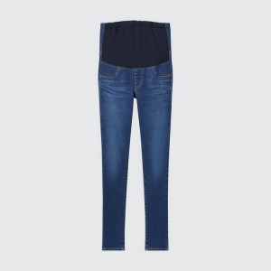 Jeans Uniqlo Ultra Stretch Maternity Mujer Azules | 7850QBMED