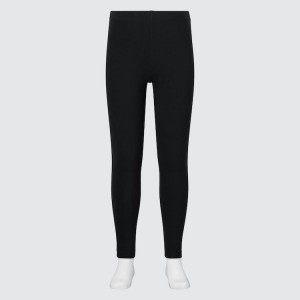 Leggins Uniqlo Algodon (2021 Season) Niños Negras | 8234QYIXW