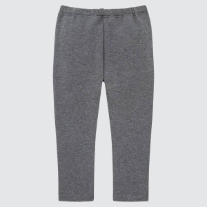 Leggins Uniqlo Fleece (2021 Season) Bebe Gris Oscuro | 2980GKEAP