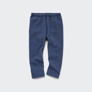 Leggins Uniqlo Fleece Bebe Azules | 0983ZAWHX