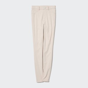 Leggins Uniqlo Heattech Ultra Stretch Thermal (Long) Mujer Beige | 6981KHTXN