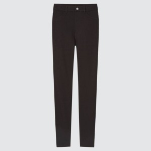 Leggins Uniqlo Ultra Stretch High Rise (Long) (2021 Season) Mujer Negras | 3609ZMQKH