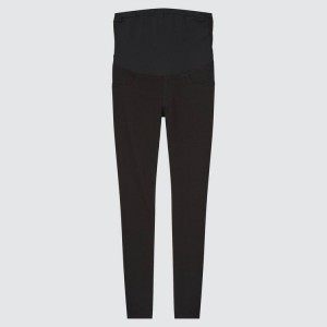 Leggins Uniqlo Ultra Stretch Maternity Mujer Negras | 8792FSHPG