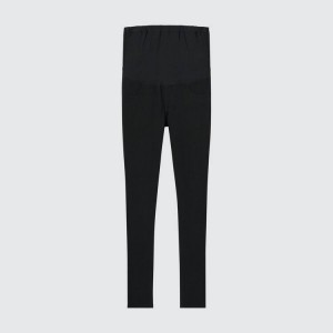 Leggins Uniqlo Ultra Stretch Maternity Mujer Negras | 0572VDEHW