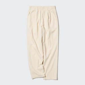 Pantalones Uniqlo Corduroy Relaxed Fit Ankle Length Mujer Beige | 7140GHOJL