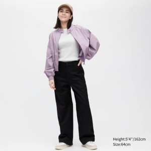 Pantalones Uniqlo Cottongy Mujer Negras | 2841VSILJ