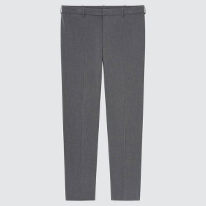 Pantalones Uniqlo Smart Comodidad Ankle Length (Long) (2021 Season) Hombre Gris | 3704ZUVRO