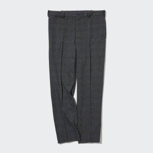 Pantalones Uniqlo Smart Glen Checked Ankle Length (Long) Hombre Gris | 8509NHMWB