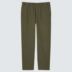 Pantalones Uniqlo Washed Jersey Ankle Length Hombre Verde Oscuro | 8516CFMUA