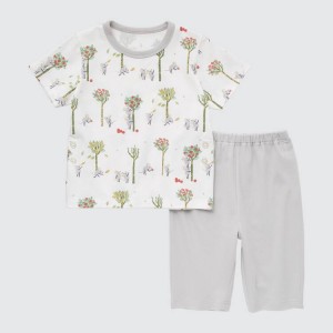 Ropa De Casa Uniqlo Dry Picturebook Ut Corta Sleeved Bebe Blancas | 1879QOWLR