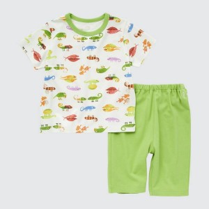 Ropa De Casa Uniqlo Dry Picturebook Ut Corta Sleeved Bebe Verde | 9804HDYQU