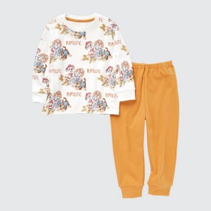 Ropa De Casa Uniqlo Paw Patrol Ut Bebe Blancas Naranjas | 1403VPUIT