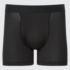 Ropa Interior Uniqlo Airism Boxers Hombre Negras | 2190RVZOQ