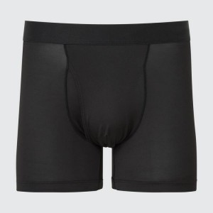 Ropa Interior Uniqlo Airism Boxers Hombre Negras | 6058LDJPG