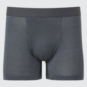 Ropa Interior Uniqlo Airism Heather Boxers Hombre Gris | 4782UKBWD