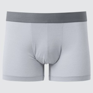 Ropa Interior Uniqlo Airism Heather Low Rise Boxer Hombre Gris Claro | 3059TSILP