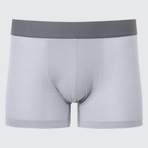 Ropa Interior Uniqlo Airism Heather Low Rise Boxers Hombre Gris Claro | 3162LSFQG