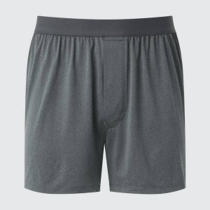 Ropa Interior Uniqlo Airism Loose Fit Heather Boxers Hombre Gris | 6102GFHUQ