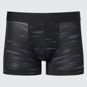 Ropa Interior Uniqlo Airism Low Rise Boxers Hombre Negras | 4039XUGDF