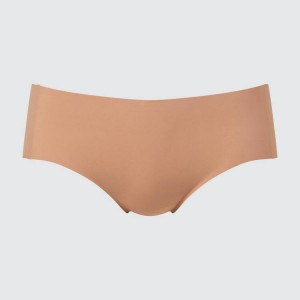 Ropa Interior Uniqlo Airism Ultra Seamless Hiphugger Mujer Beige | 1358CRHUQ