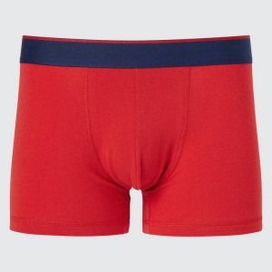 Ropa Interior Uniqlo Algodon Low Rise Boxer Hombre Rojas | 2617ERHQM