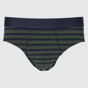 Ropa Interior Uniqlo Multi A Rayas Hombre Verde | 1079NFKUB