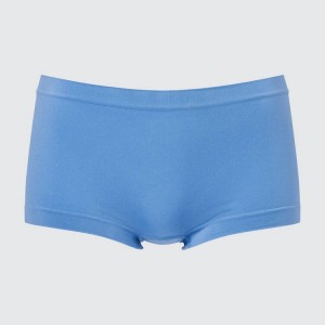 Ropa Interior Uniqlo Seamless Boy Mujer Azules | 7432JBQVX