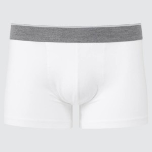 Ropa Interior Uniqlo Supima Algodon Low Rise Boxer (2021 Season) Hombre Blancas | 9085ORWME