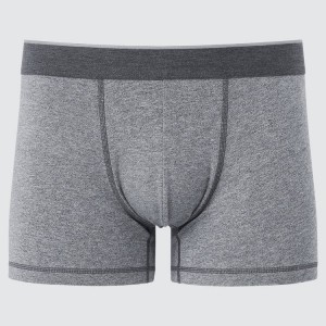 Ropa Interior Uniqlo Supima Algodon Low Rise Boxer Hombre Gris | 2407UFJRB