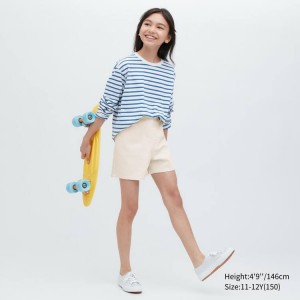 Short Uniqlo Easy Colour Niños Blancas | 4859PWSZI