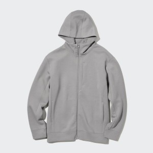 Sudadera con Capucha Uniqlo Dry Stretch Hombre Gris | 8046RSLAN